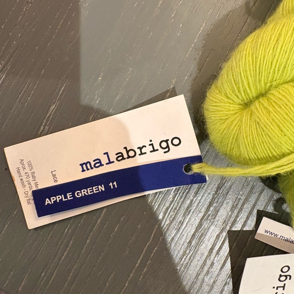 Malabrigo Apple Green Yarn - Picture 3 of 3